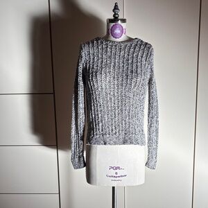 Ann Taylor Textured Gray Sweater